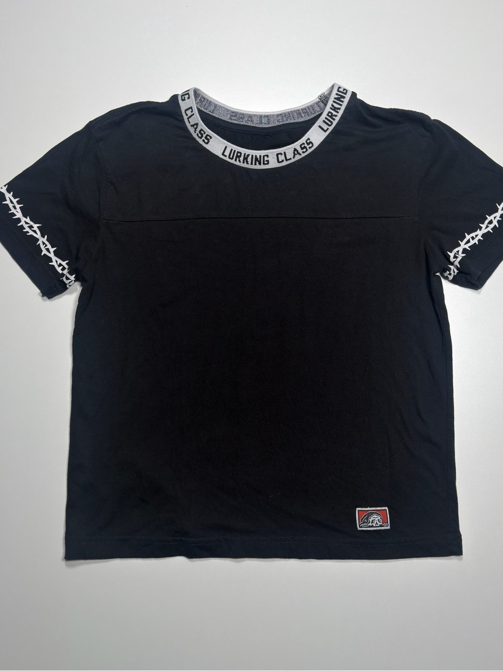 Lurking Class Black Graphic Streetwear T-Shirt Men’s/Unisex — boxy cut small